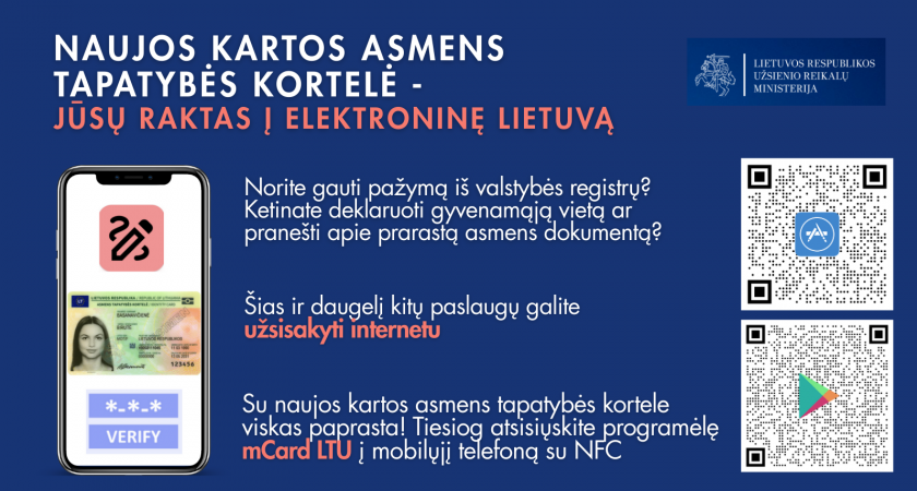 Naujos kartos tapatybės kortelės